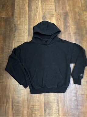 FABLETICS Go-To oversized black hoodie womens size XS minimal fleece
